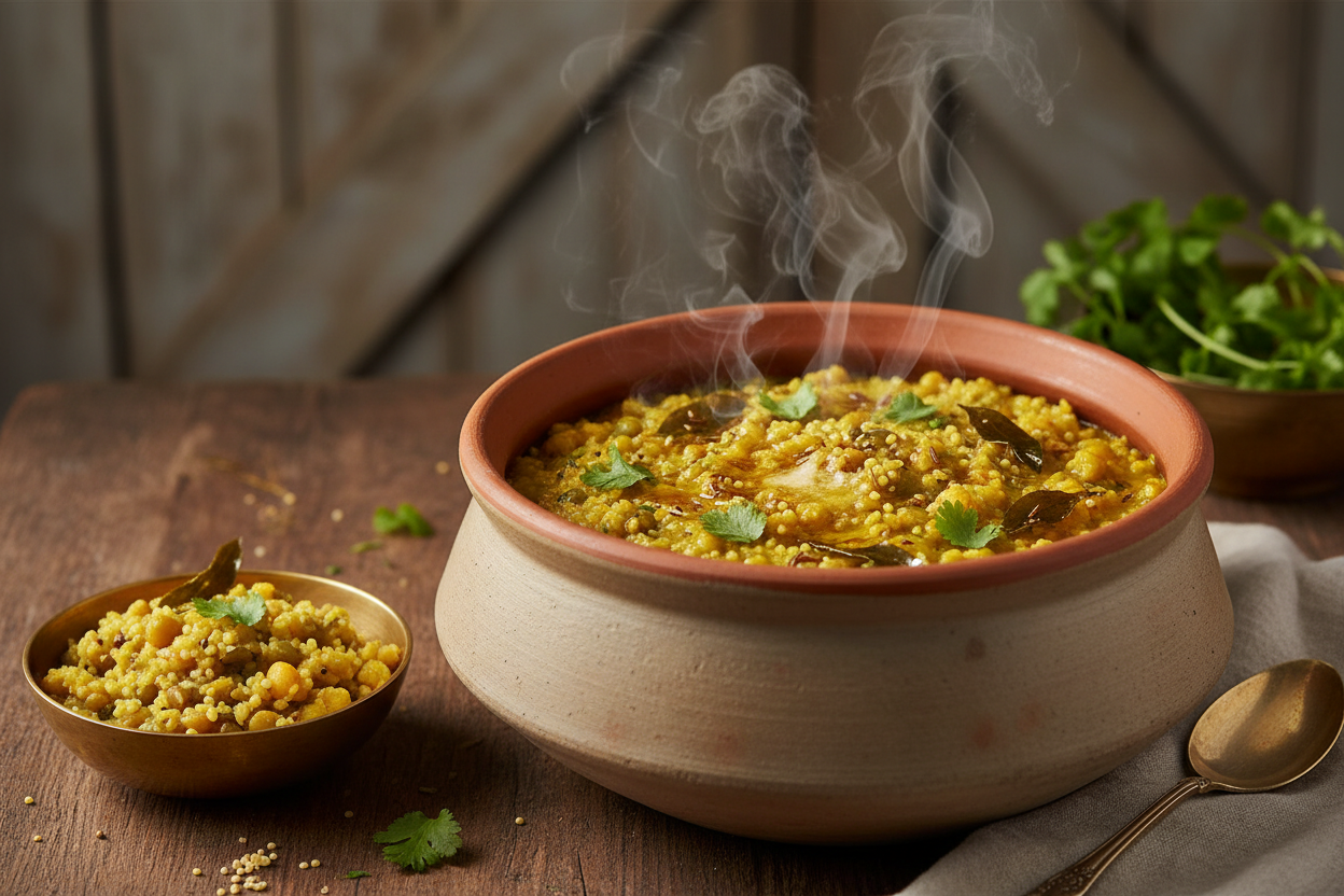 One-Pot Barnyard Millet (Oodalu) Khichdi