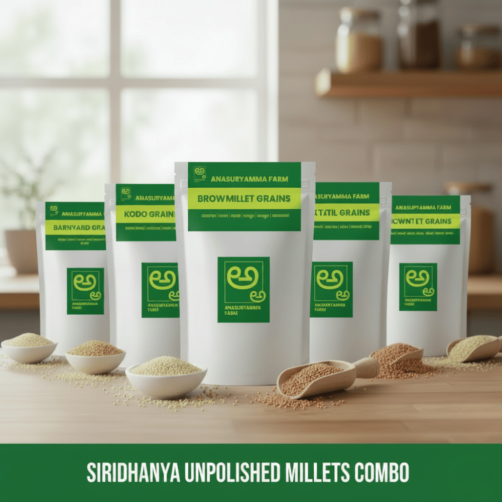 Siridhanya Unpolished Millet Grain Combo—The Wholesome Supergrain Blend